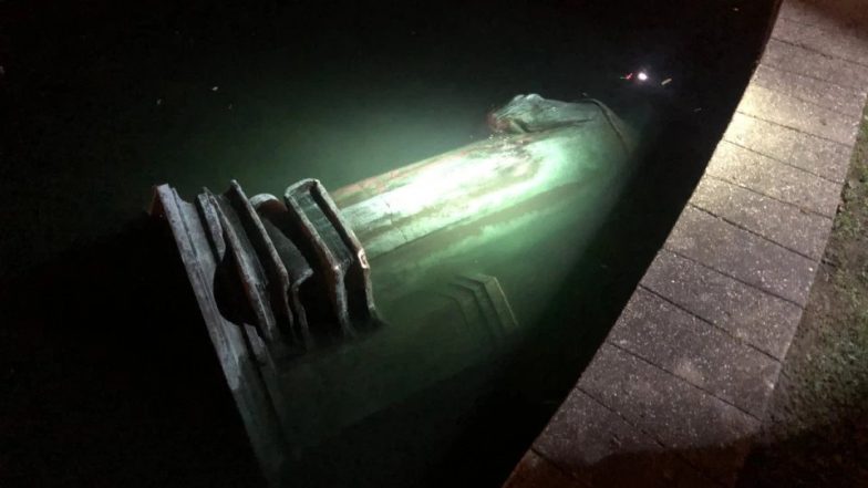 Christopher Columbus Statue Pulled Down, Burnt, Thrown Into Lake by Black Lives Matter Protesters in Richmond, Virginia