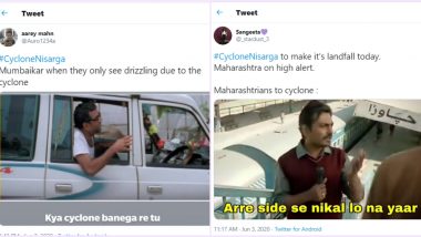 Mumbai is Safe From Cyclone Nisarga, Netizens React With Funny Memes to Express Relief From Cyclonic Storm