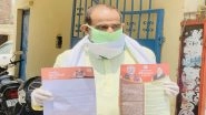 Modi 2.0 Jan Sampark Abhiyaan Goes Offline as BJP Delhi Leaders Go Door to Door Amid COVID-19 Pandemic to Distribute Pamphlets on Party's Achievements; Watch Videos