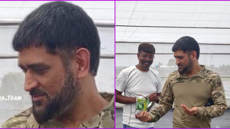 MS Dhoni New Look Photo Surfaces on Twitter, Check Out CSK Captain's Latest Beard Style