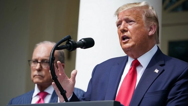 Donald Trump Terms COVID-19 ‘Kung Flu' Again, Blames China For Global Spread of Coronavirus (Watch Video)