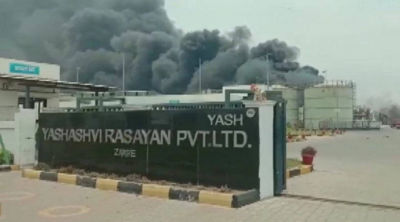 Gujarat: Fire Breaks Out at Factory in Bharuch Due to Boiler Blast, 40 Workers Injured