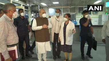 Amit Shah Visits Lok Nayak Jaiprakash Hospital, Holds Meeting with Officials to Review Coronavirus Preparedness