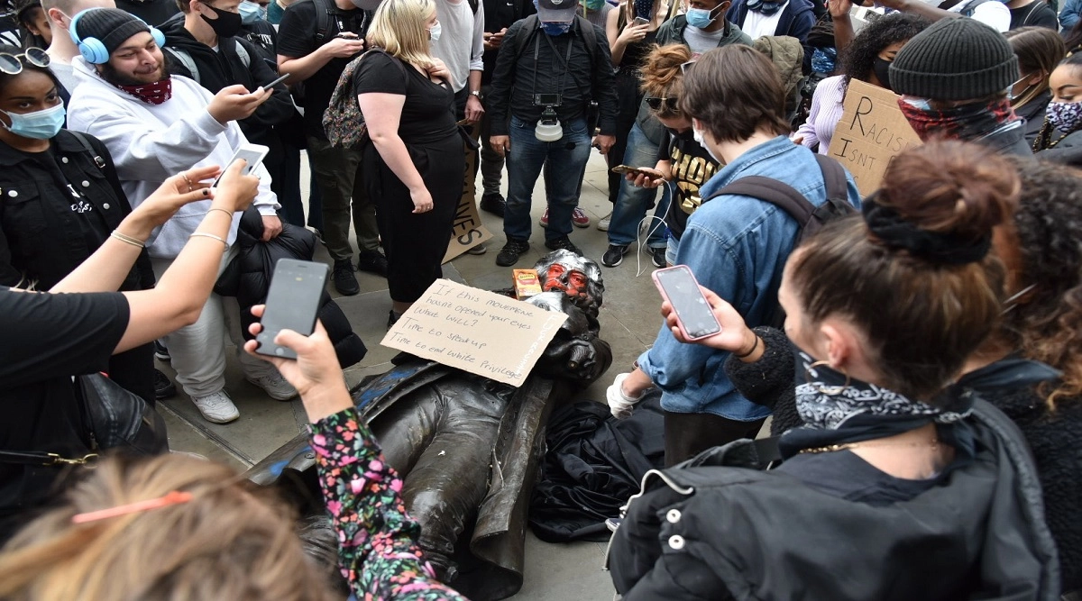 Statue of Edward Colston, 17th Century Slave Trader, Pulled Down and