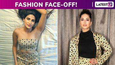 Fashion Face-Off: Sunny Leone or Aahana Kumra? Who Wore the Ajrakh Co-Ord Set From Raegun by Kamran Patel Better?