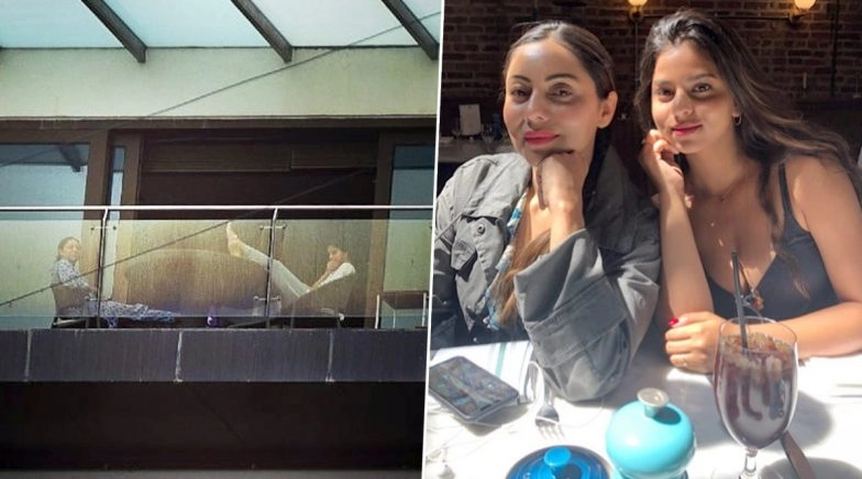 Gauri And Suhana Khan Spotted Enjoying Mumbai's Monsoon On Mannat’s Balcony
