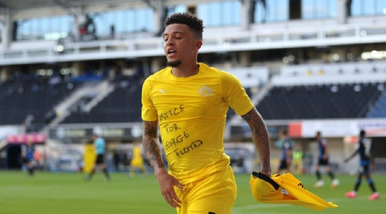 Jadon Sancho of Borussia Dortmund Pays Tribute to George Floyd
