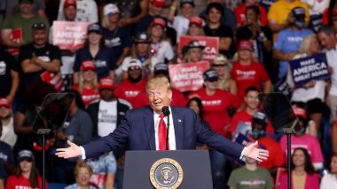 Donald Trump Tulsa Rally: US President Staff Removed 'Do Not Sit Here, Please!' Social Distancing Stickers Before Rally, Watch Video