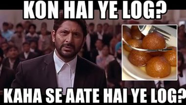 Eating Gulab Jamun With Fork? Desi Twitterati is Annoyed With The Method of Eating This Sweet Dish in a Viral Clip, Ask 'Kaun Hain ye Log?'