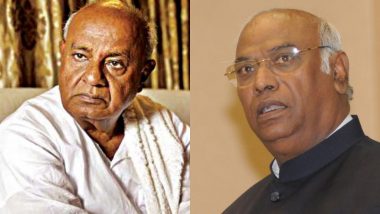 Rajya Sabha Elections 2020: HD Deve Gowda, Mallikarjun Kharge, Ashok Gasti and Iranna Kadadi Elected Unopposed to Upper House From Karnataka