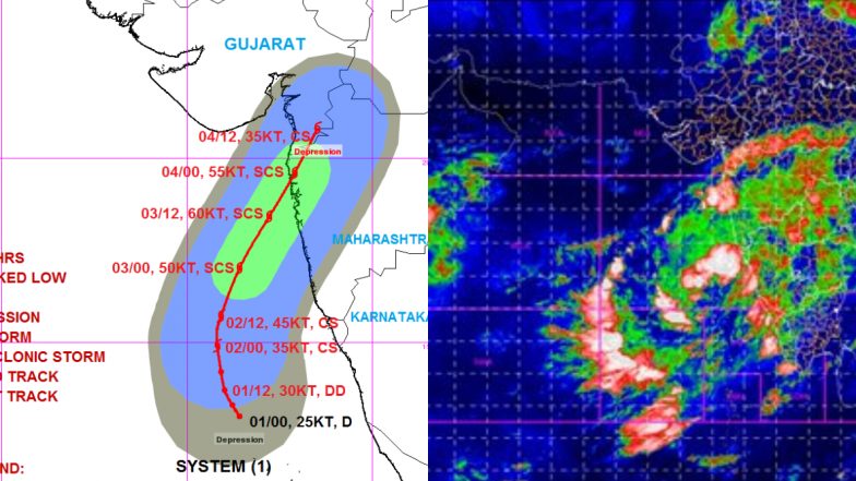 Nisarga Cyclone Tracker: Cyclonic Storm to Turn Into Severe Cyclonic Storm by June 3; Check Forecast and Day-Wise Movement