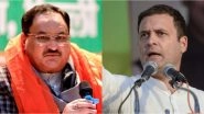 JP Nadda Attacks Rahul Gandhi for His Swipe at PM CARES Fund, Says &lsquo;He Is Prince of Incompetence&rsquo;