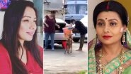 Good Samaritans Rupali Ganguly and Jaya Bhattacharya Feed Stray Dogs In Filmcity (Watch Video)