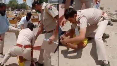 Jodhpur Police Constable Kneels on Neck of Man for Not Wearing Mask, Video Goes Viral