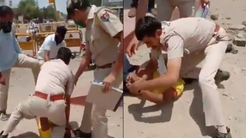 Jodhpur Police Constable Kneels on Neck of Man for Not Wearing Mask, Video Goes Viral