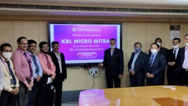 Karnataka Bank Launches KBL Micro Mitra for Micro Entrepreneurs