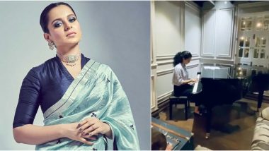 Kangana Ranaut Showcases Her Amazing Piano Skills As She Plays the Love Story Theme (Watch Video)