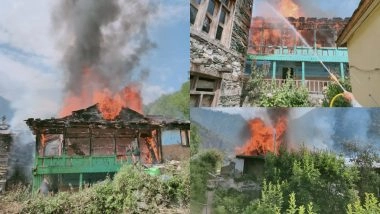 Himachal Pradesh: Fire Breaks Out at 3-Storey Wooden House in Kullu, No Casualty Reported