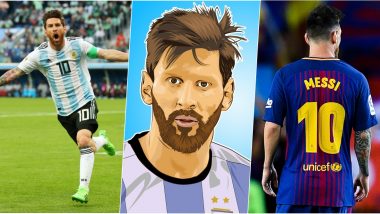 Lionel Messi Images & HD Wallpapers For Free Download: Happy Birthday Messi Greetings, HD Photos in Barcelona and Argentina Football Jersey and Positive Messages to Share Online