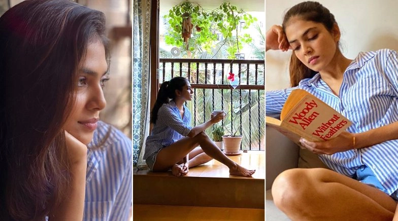 Malavika Mohanan Is Having a Striped Shirt, Denim Hot Pants Kinda Day in Lockdown!