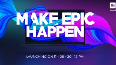 Xiaomi Mi Notebook Launching in India on June 11 via an Online Event
