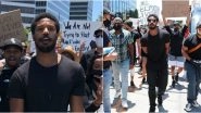 Michael B Jordan Urges Hollywood Studios to 'Use Their Power to Demand Diversity' At Black Lives Matter Protest in LA (Watch Videos)