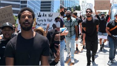 Michael B Jordan Urges Hollywood Studios to 'Use Their Power to Demand Diversity' At Black Lives Matter Protest in LA (Watch Videos)