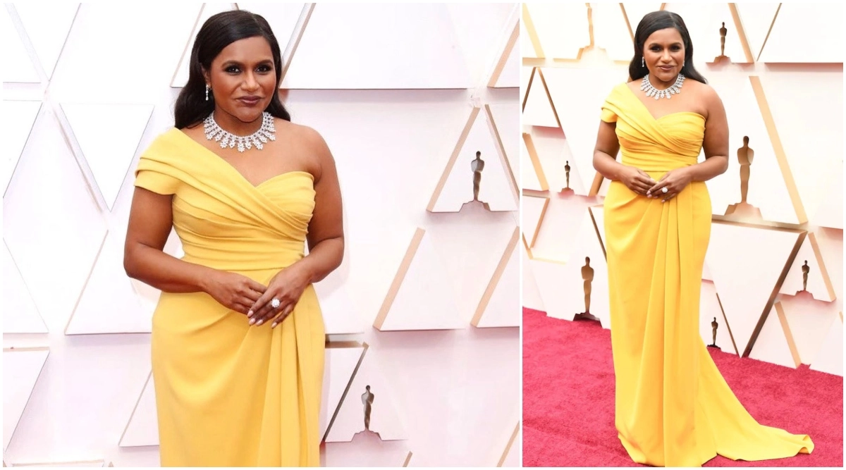 Mindy Kaling Yellow Gown