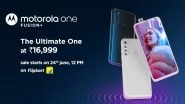 Motorola One Fusion Plus With Snapdragon 730G Launched in India at Rs 16,999; to Go on Sale From June 24 via Flipkart