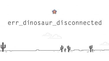 Mumbai Police Says Dino in Google’s T-Rex Game Is Snoring During COVID-19 Pandemic Urging Mumbaikars to Stay Home