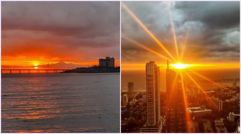 Beautiful Sunset Graces Mumbai Right After Nisarga Cyclone, Netizens Share Pics and Videos