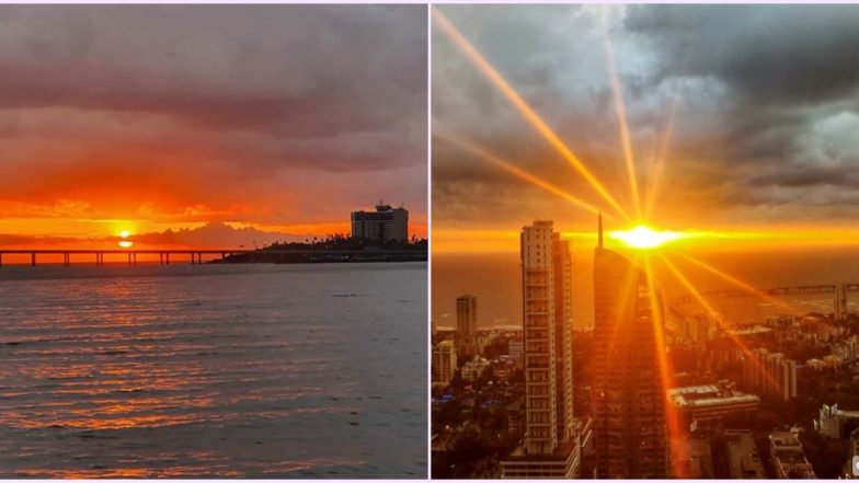 Calm 'After' The Storm! Beautiful Sunset Graces Mumbai Right After Nisarga Cyclone, Netizens Share Pics and Videos
