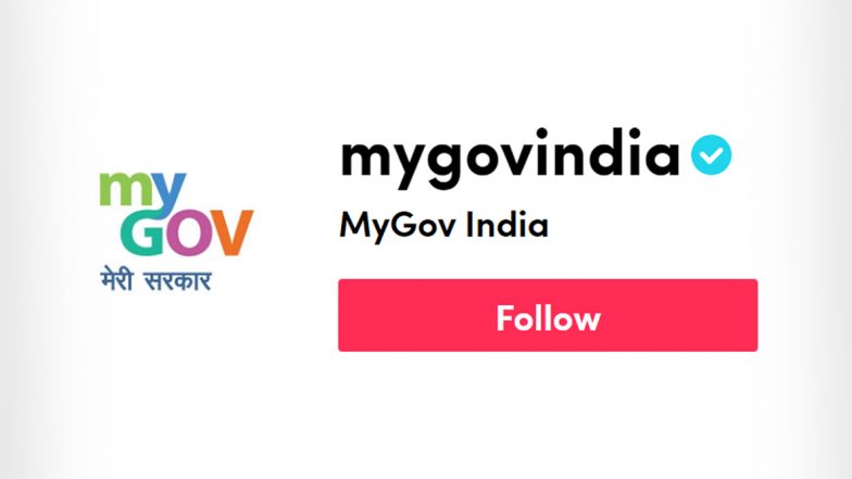 Government of India Deletes its Official TikTok Account, MyGov India, After 59 Chinese Mobile Apps Banned in The Country