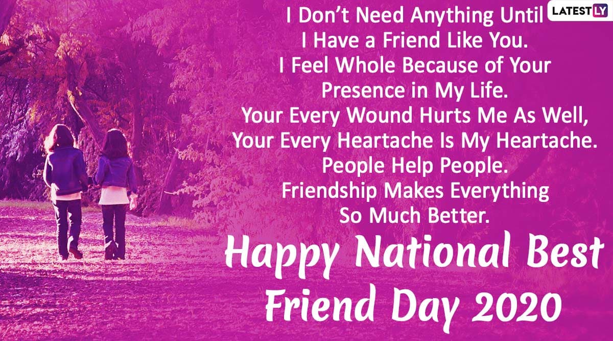 Friend Day 2024 Quotes Dode Nadean