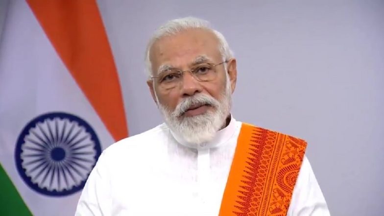 PM Narendra Modi's 'Seva Hi Sangathan' Live Streaming: Catch Live Telecast of Prime Minister's Interaction with BJP Workers on Youtube Channel of DD News