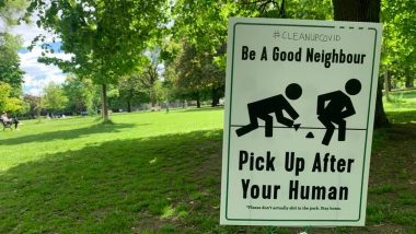 YUCK! Toronto Citizens Start Pooping and Urinating in Open! Park Puts Up Signboards 'Poop and Scoop' for Humans Instead of Pets