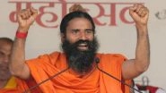 Ram Mandir Bhumi Pujan on August 5: Baba Ramdev Leaves For Ayodhya to Attend Ceremony, Considers Himself 'Lucky' to See Ram Mandir Being Built In His Lifetime (Watch Video)
