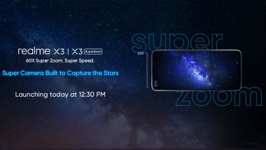 Realme X3, Realme X3 SuperZoom & Realme Buds Q Launching Today in India; Watch LIVE Streaming of Realme’s Launch Event