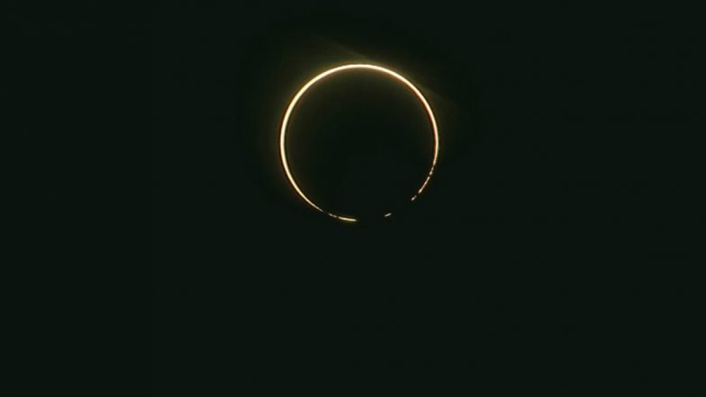 Ring of Fire 2020 Sighted! Check Beautiful Pics of The Surya Grahan on Celestial Event of Annular Solar Eclipse