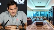 Roger Federer Dubai Penthouse: Take a Tour of Tennis Superstar&rsquo;s Lavish ₹125 Cr Apartment With a Personalised Helipad and Enhanced Fitness Centre