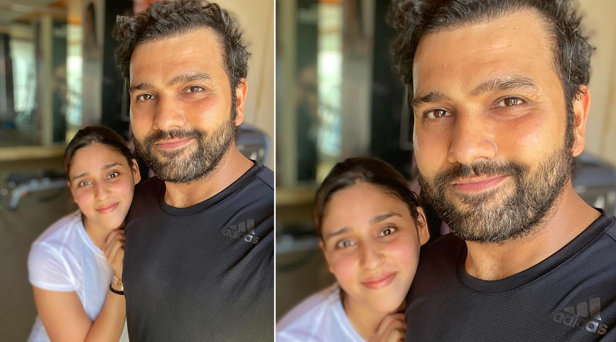 Rohit Sharma Shares Post Workout Picture With Wife Ritika 🏏 LatestLY picture