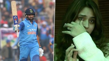 Rohit Sharma Reveals Why His Wife Ritika Cried After the Batsman Scored His Third Double Century in ODIs vs Sri Lanka in 2017