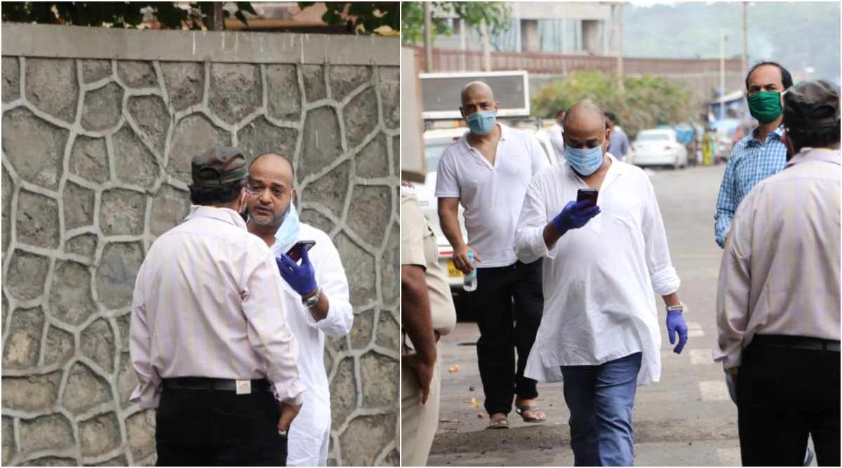 Sajid Khan at Wajid's funeral