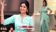 Shilpa Shetty Stuns in an Embellished Sharara for Eid Al-Fitr Worth Rs. 43,500!