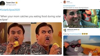 Solar Eclipse 2020 Funny Memes & Jokes Go Viral With Desi Netizens Telling What Would Happen if Their Mothers Caught Them Eating During Surya Grahan!