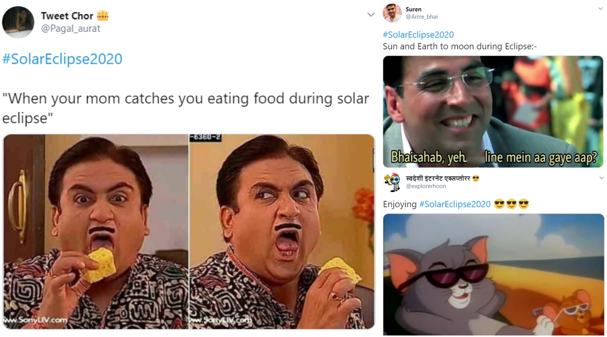 Solar Eclipse 2020 Funny Memes & Jokes Go Viral With Desi Netizens Telling  What Would Happen if Their Mothers Caught Them Eating During Surya Grahan!  | 👍 LatestLY