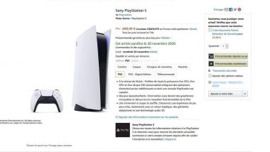 Sony PlayStation5 Price & Availability Leaked on Amazon France; Likely to Be Priced From EUR 399