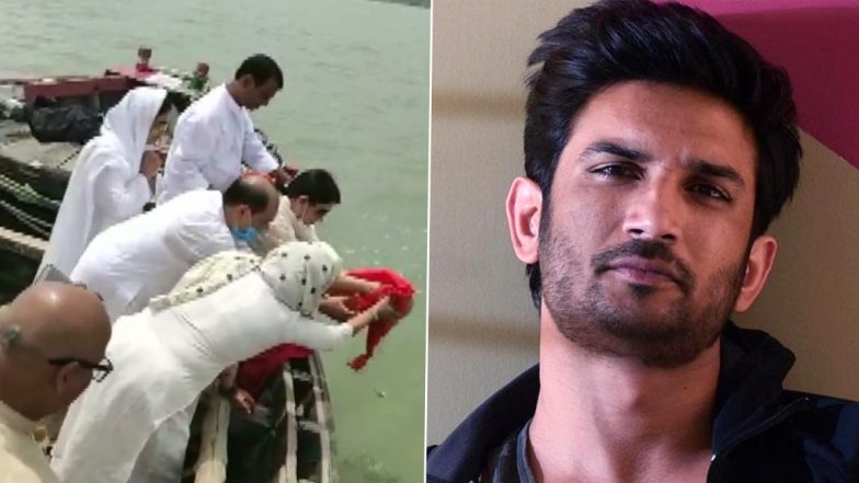 RIP Sushant Singh Rajput: The Late Actor's Family Immerses His Ashes In River Ganga (View Pics)