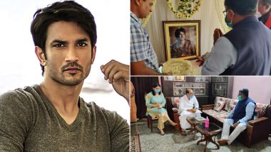 RIP Sushant Singh Rajput: Law Minister Ravi Shankar Prasad Visits the Late Actor’s Family in Patna to Offer Condolences (Watch Video)