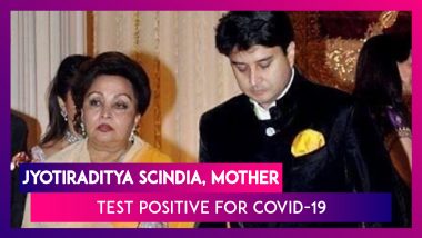 Jyotiraditya Scindia & Mother Madhavi Raje Test Positive For Coronavirus, Admitted To Delhi Hospital